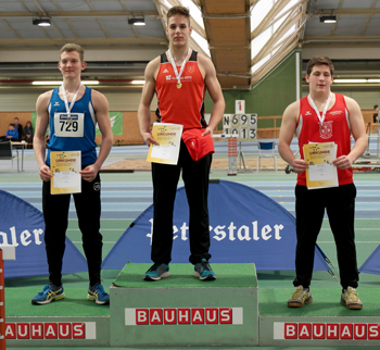 Mannheim Leichtathletik Badischer Meister Maximilian Richter Kugelstoßen Titel Gold Olympiastützpunkt Rhein-Neckar