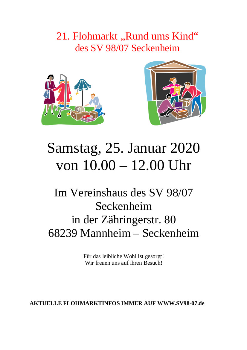 Plakat 21. Flohmarkt