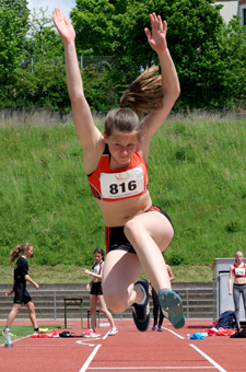 Mannheim Leichtathletik Weitsprung Frieda