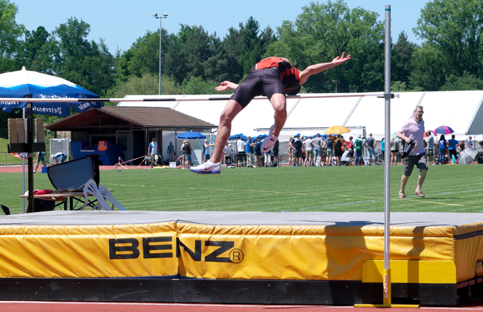 Mannheim Leichtathletik Hochsprung Badische Meisterschaften Stefano