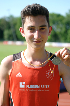 Mannheim Leichtathletik Silber Badischer Vizemeister Meisterschaft