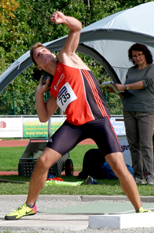 Leichtathletik Mannheim Maximilian Richter Kugelstoßen Wurf Kader Meister