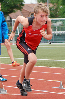 Mannheim Leichtathletik Wettkampf Platz 1 Kreis