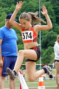 Mannheim Leichtathletik Giulia Weitsprung