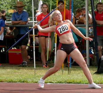 Mannheim Leichtathletik Speer Katia