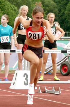 Mannheim Leichtathletik Sprint Louisa 