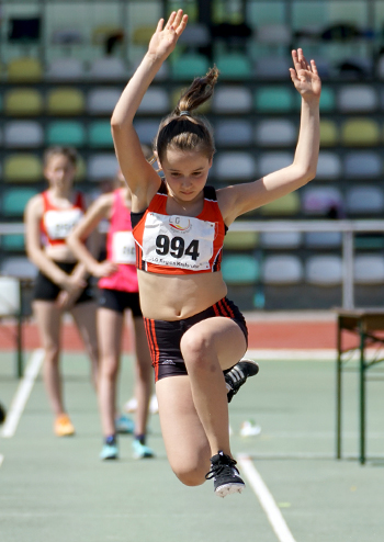 Mannheim Leichtathletik Weitsprung Giulia