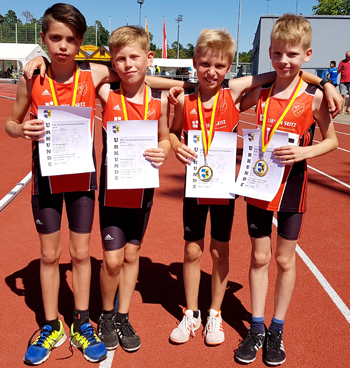 Mannheim Leichtathletik Gold Kreismeister Titel Staffel Jugend