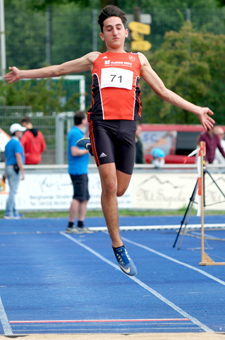 Mannheim Leichtathletik Weitsprung Stefano Süddeutsche Meisterschaften