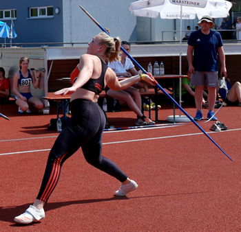 Mannheim Leichtathletik Speerwurf Katia