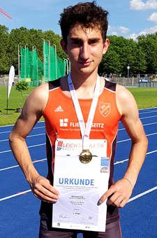 Mannheim Leichtathletik Baden Württembergischer Meister Weitsprung