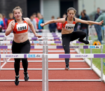 Mannheim Leichtathletik Hürden Wettkampf Jugend Kinder Verein Sport