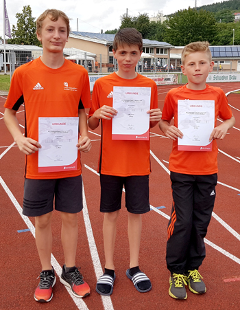 Mannheim Leichtathletik Vierkampf Badischer Meister U14 Team