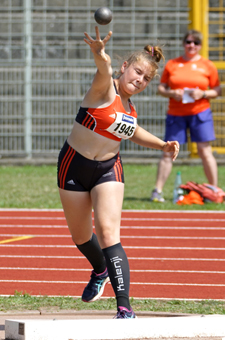 Mannheim Leichtathletik Kugel Kim