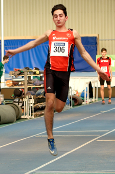 Stefano Lo Ricco Badischer Meister Hallenmeister Weitsprung Mannheim Leichtathletik