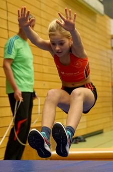 Mannheim Leichtathletik Laufen Weitsprung Kinder