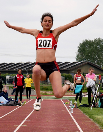 Mannheim Leichtathletik Weitsprung Chiara