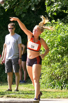 Mannheim Leichtathletik Kugelstoßen Katia Rippert