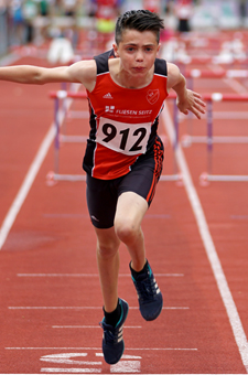 Mannheim Leichtathletik Sprint Timo Gold 60m Hürden Kreismeister