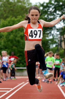 Mannheim Leichtathletik Weitsprung Kreismeisterschaft