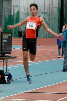 Stefano Weitsprung Mannheim Leichtathletik Süddeutsche Meisterschaften Silber Titel