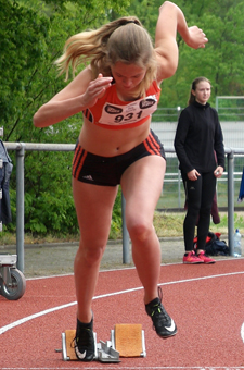 Mannheim Leichtathletik Emilia 200m 150m Sprint Training
