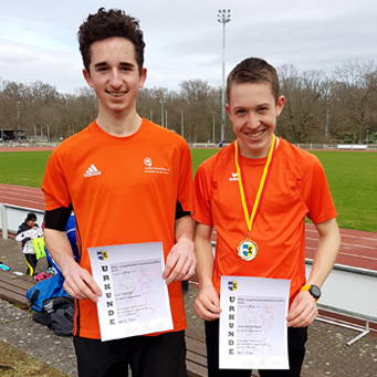 Leichtathletik Mannheim Laufen Medaille Sieg Podest