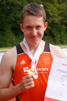 Lasse Gold SIlber 3000m Badischer Meister