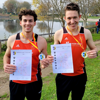 Lasse Aaron Gold Doppelsieg Silber Medaille Cross Crosslauf Kreismeister