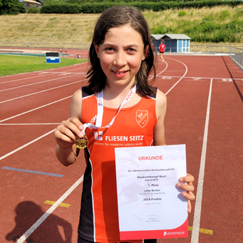 Mannheim Leichtathletik Medaille Seckenheim Lotte Badischer MEister