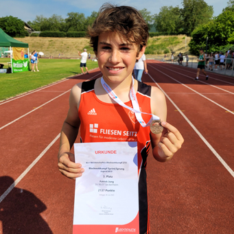 Mannheim Leichtathletik Medaille Seckenheim Patrick