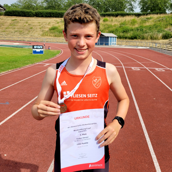 Torben Mannheim Leichtathletik Medaille Seckenheim