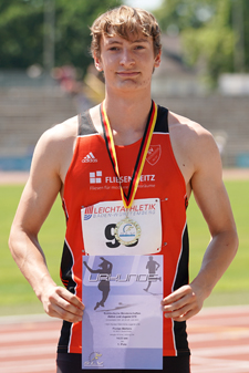 Florian Mertens Süddeutscher Meister Hürden Mannheim Leichtathletik