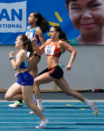 Ziel 400m Endspurt Ellis