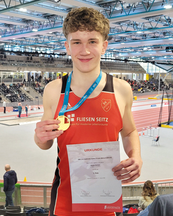 Jakob Franzen Landesmeister 400m Halle BW