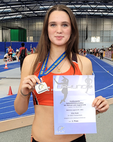 Ellis Staib Silber S&uuml;ddeutsche Meisterschaften Platz 2 200m 60m