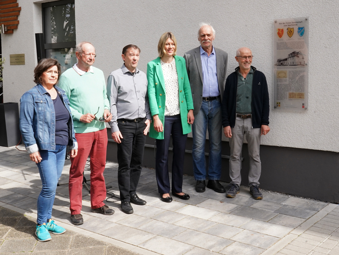 Historische tafel SV Seckenheim Jubiläum 100 Jahre Vereinshaus Vereinsheim